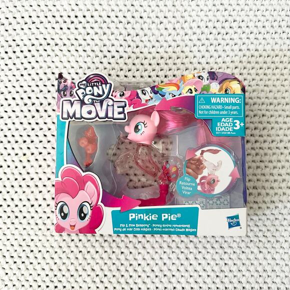 My Little Pony Other - My Little Pony The Movie Pinkie Pie Flip And Flow Style Seapony New in Box 2017